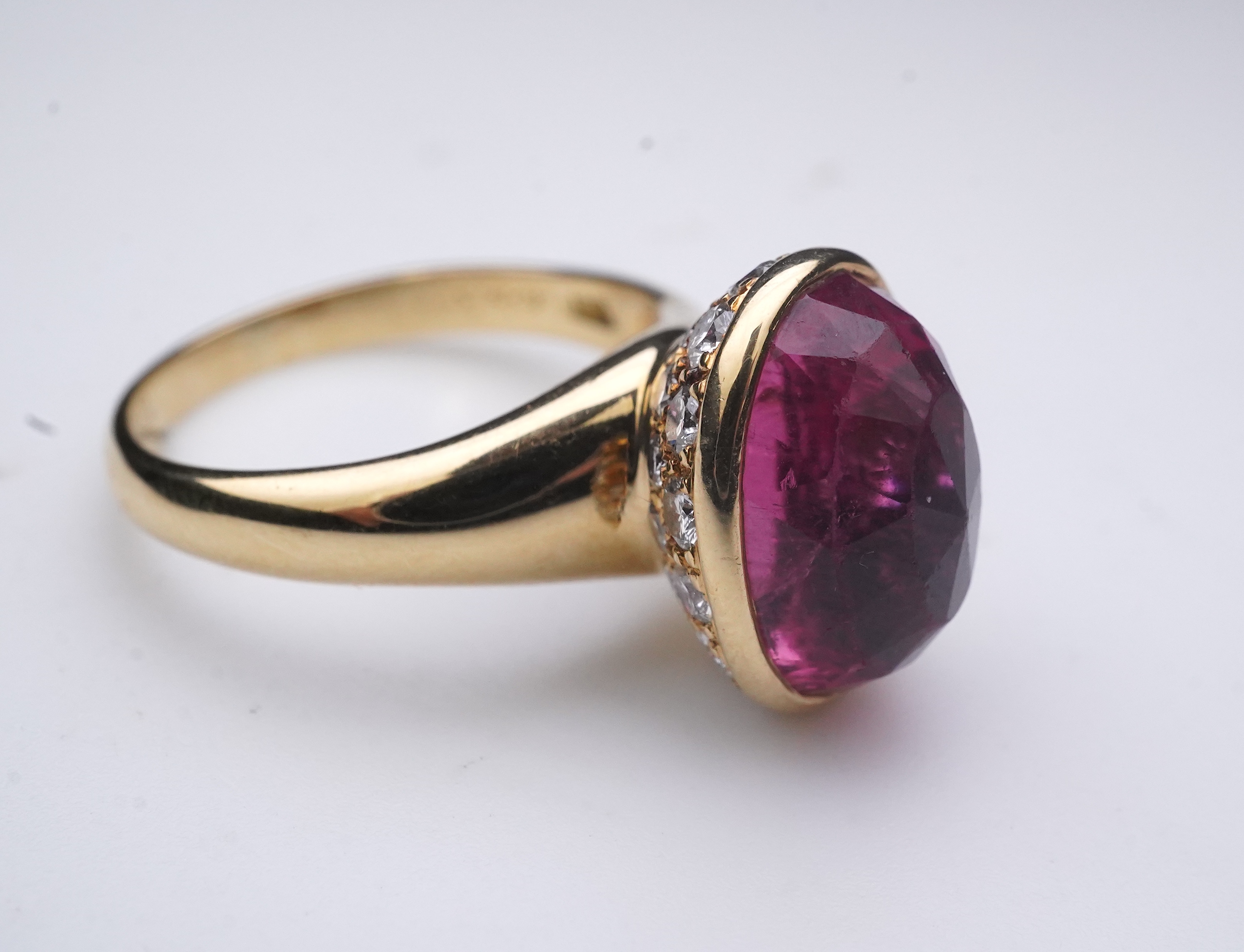 Asprey, a pink tourmaline and diamond ring